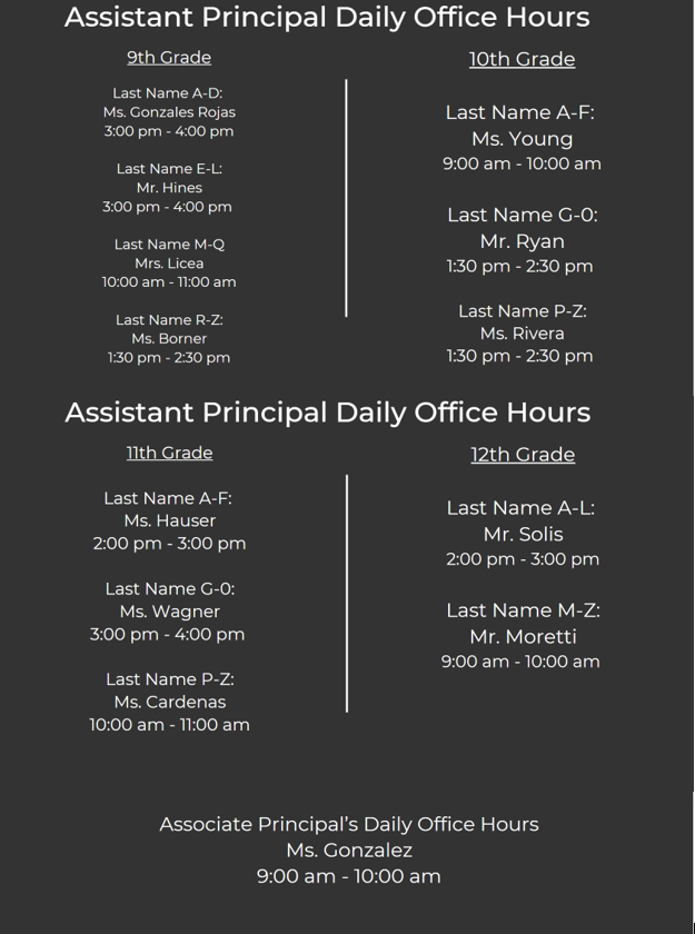 APs office hours